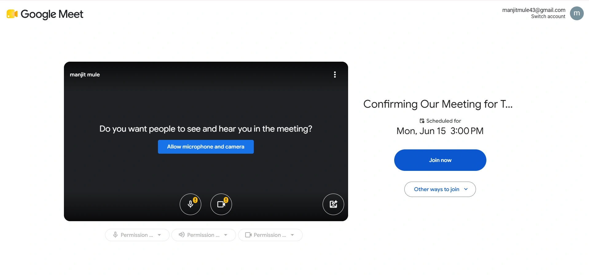 Join meeting
